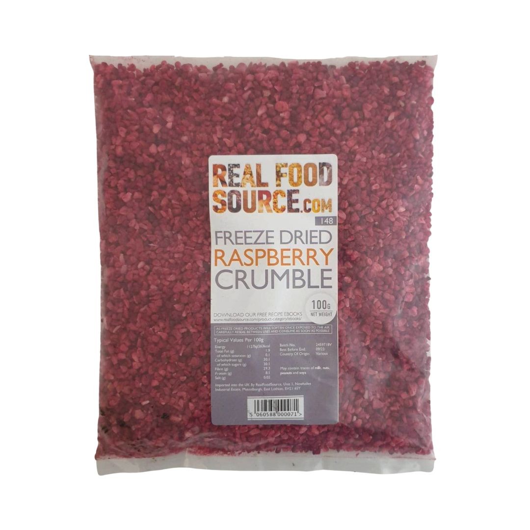 Raspberry Crumble Freeze Dried 100g Albion Fine Foods Ltd.