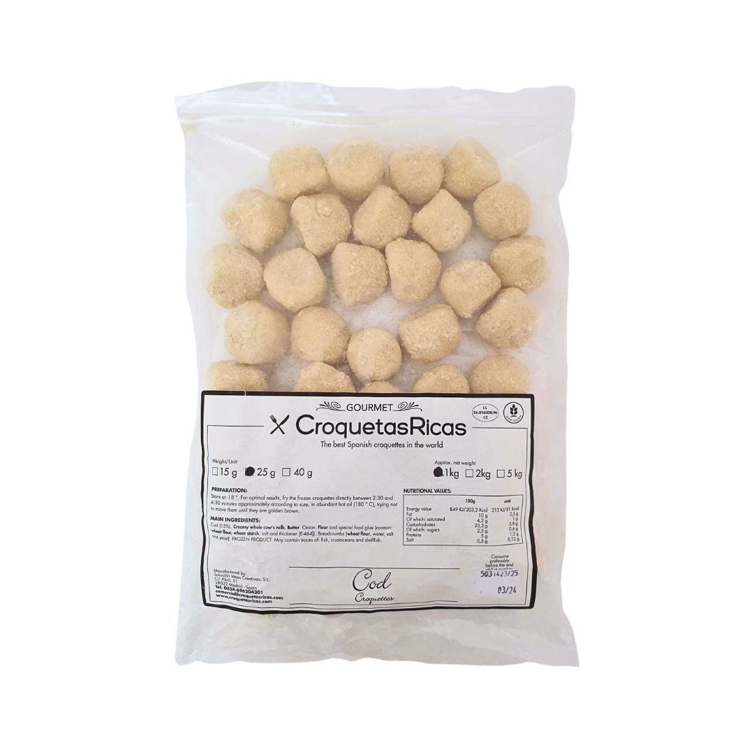 Croquette Salt Cod, Frozen 1kg Albion Fine Foods Ltd.