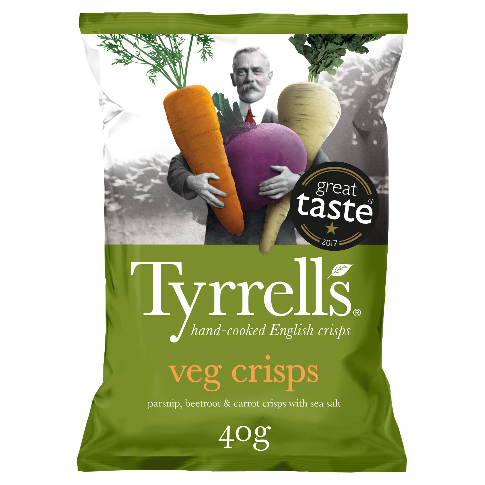 Tyrrells Vegetable Crisps 24 x 40g Albion Fine Foods