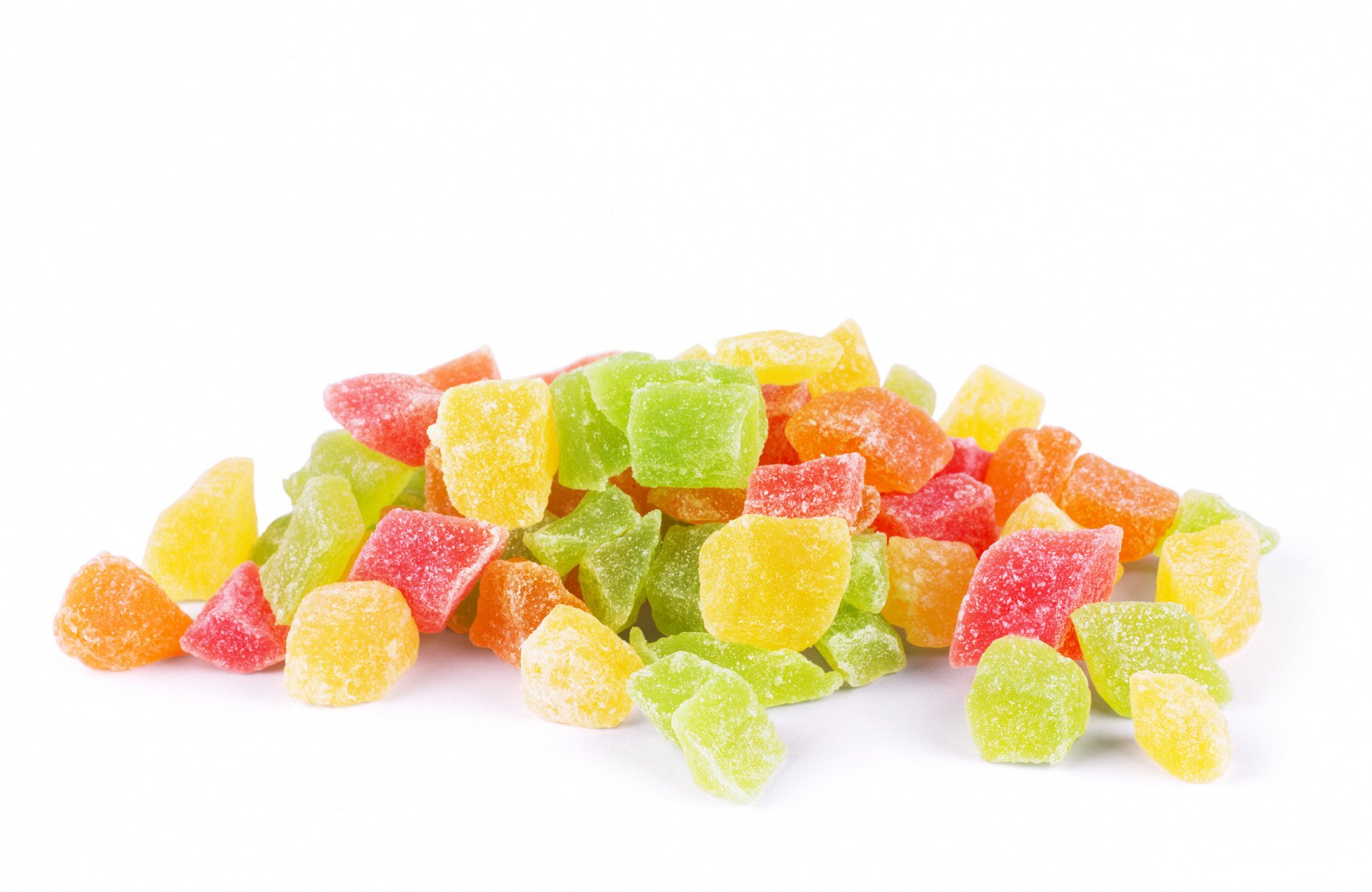 Fruit Cubes (3 colours) Candied Albion Fine Foods