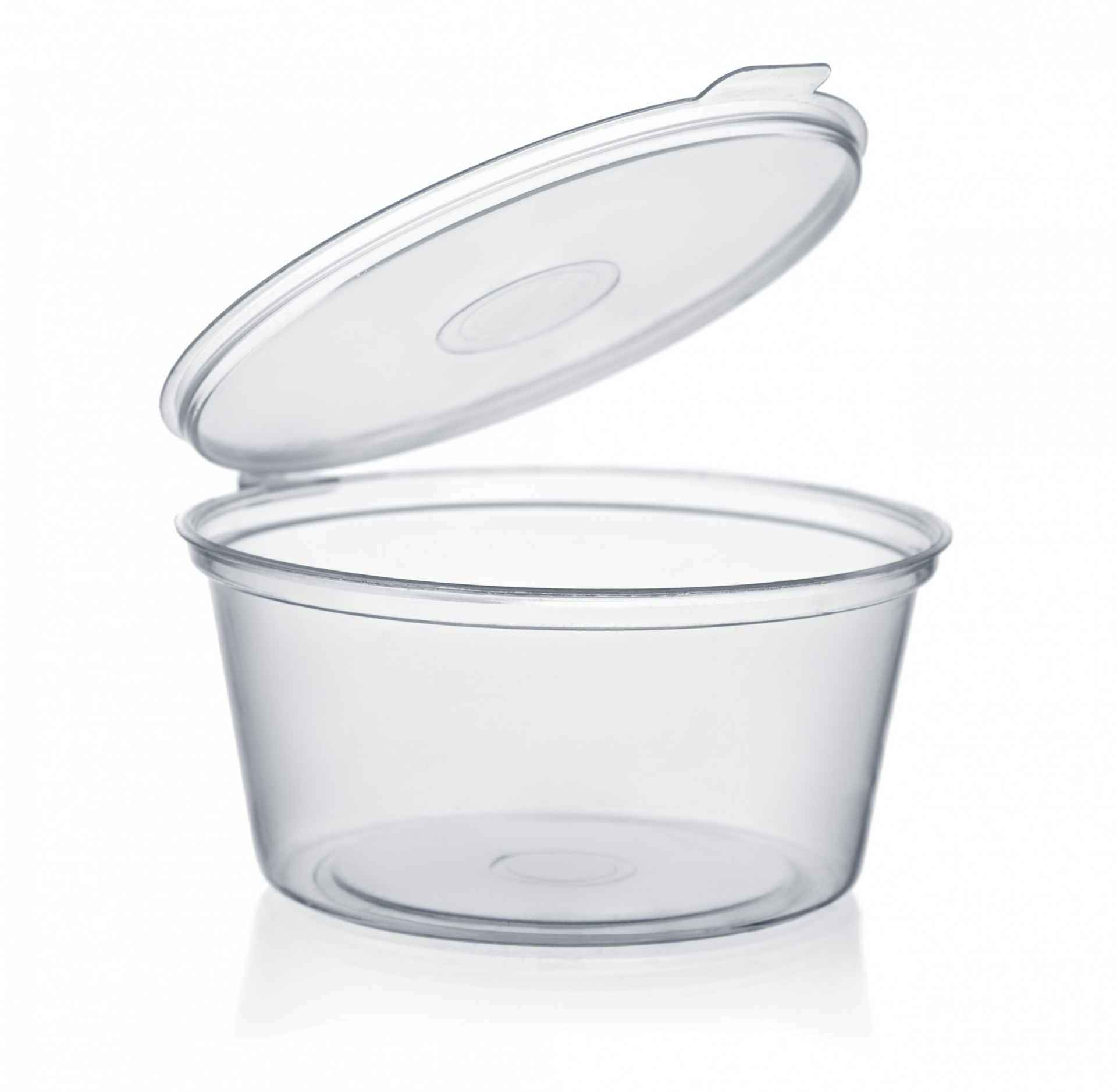 Round Plastic Food Tub 1.2ltr x 10 Albion Fine Foods