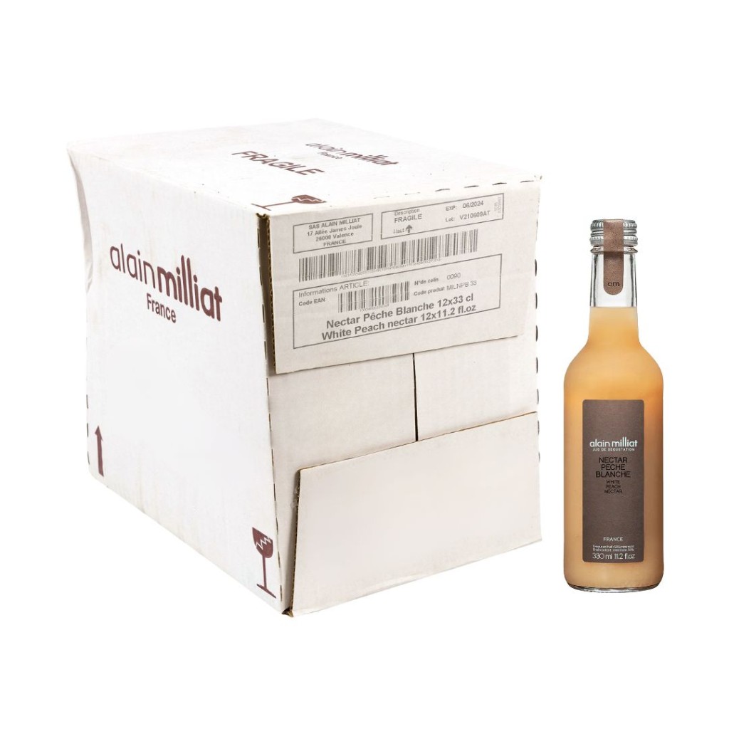 Milliat Peach White Nectar 33cl case of 12