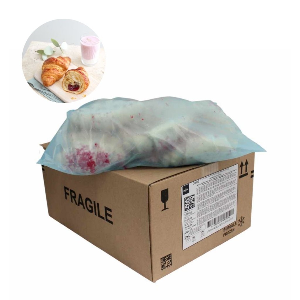 Croissant Rasberry, Vegan, Frozen RTB - Bridor