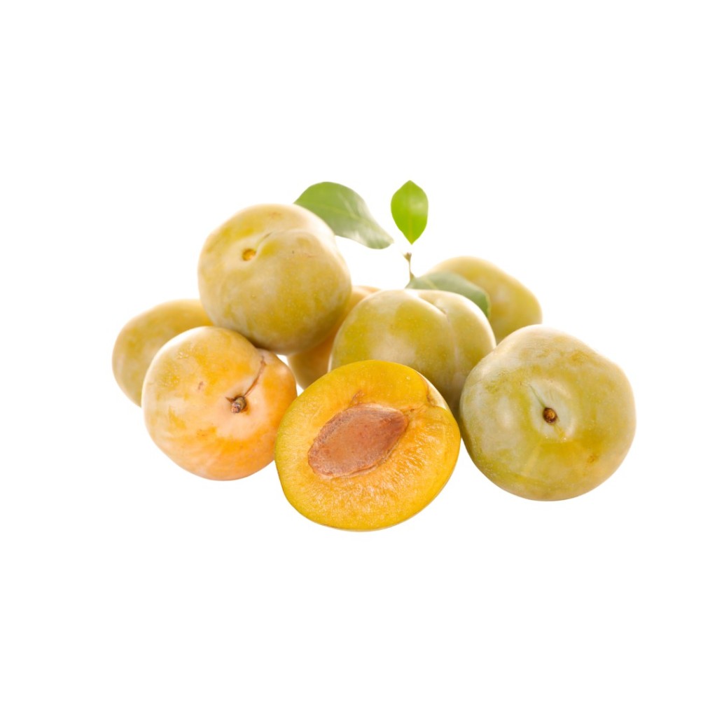 Fresh Green Plums