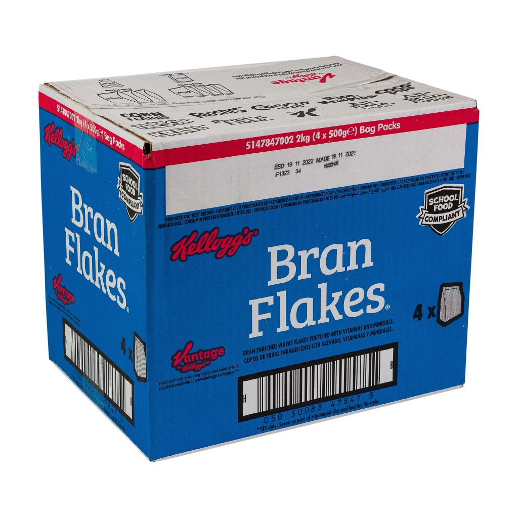 Bran Flakes Bag 4 x 500g Kelloggs