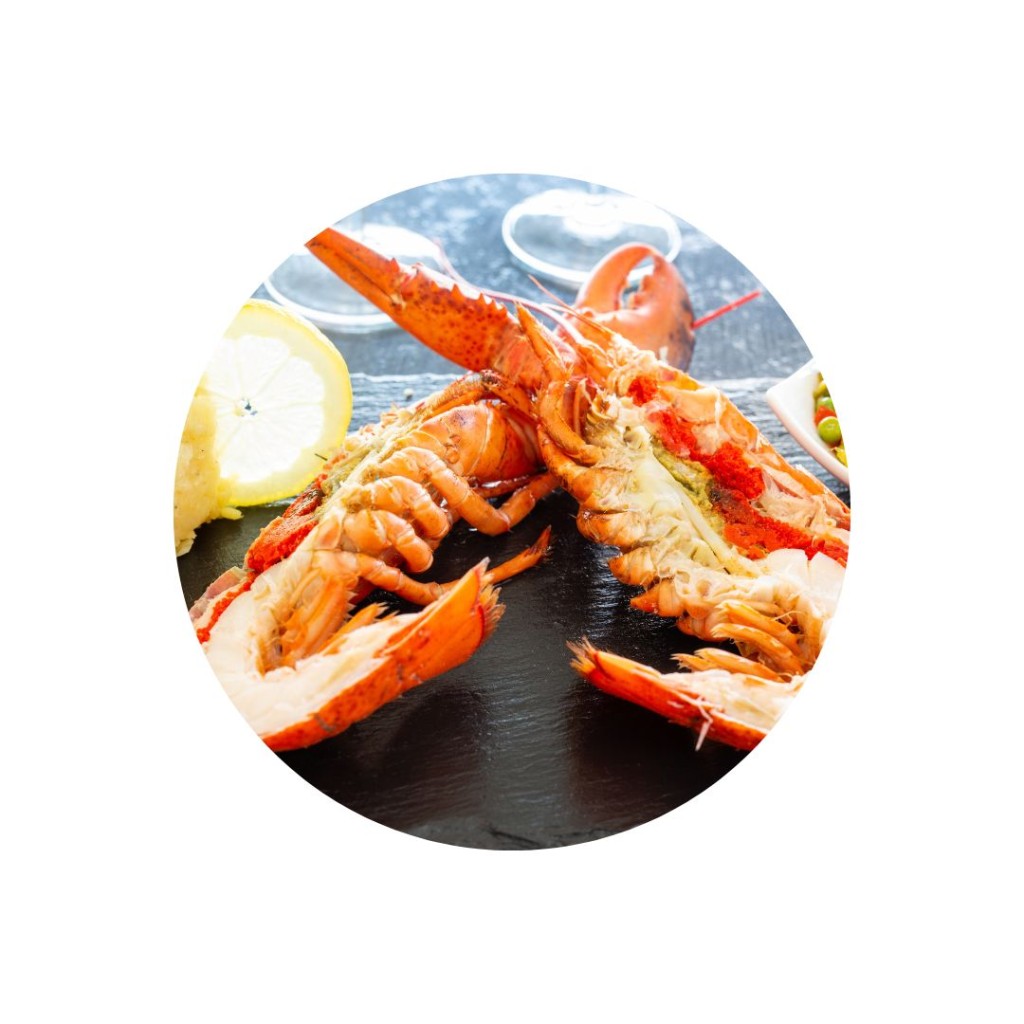 Lobster Raw Twin Half, Frozen IQF 520g