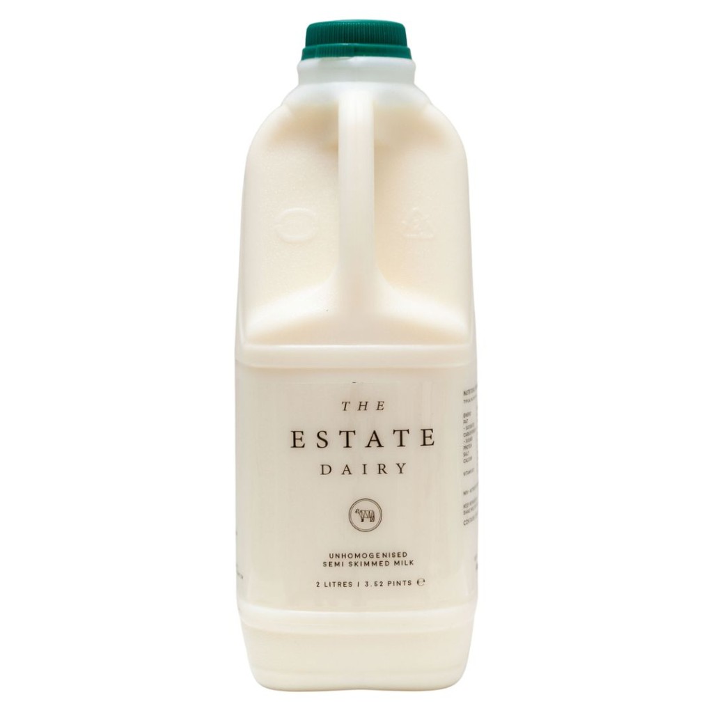 Milk Semi-Skimmed, Unhomogenised - Estate Dairy