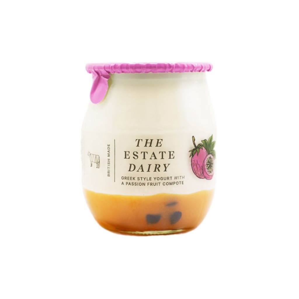 Yoghurt Passion Fruit, Glass Jar - Estate Dairy