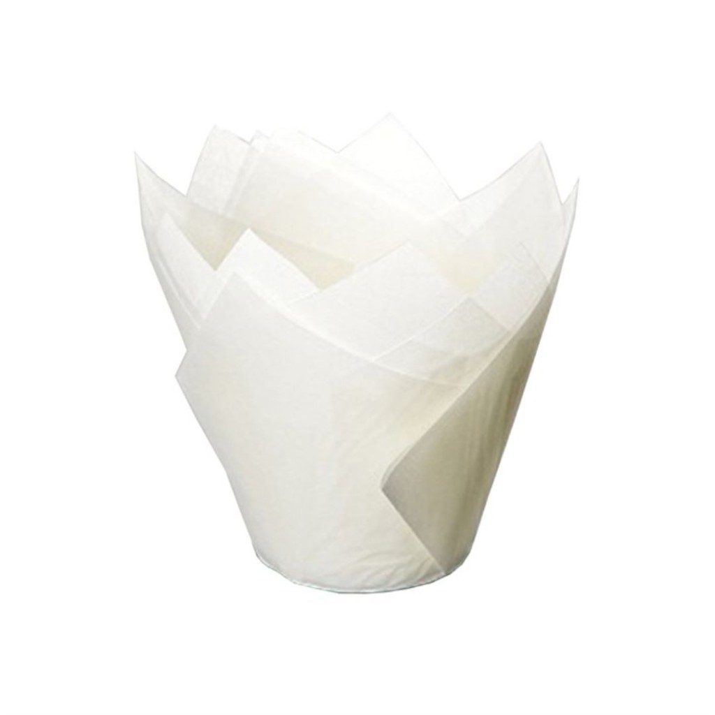 Muffin Case White Large Tulip