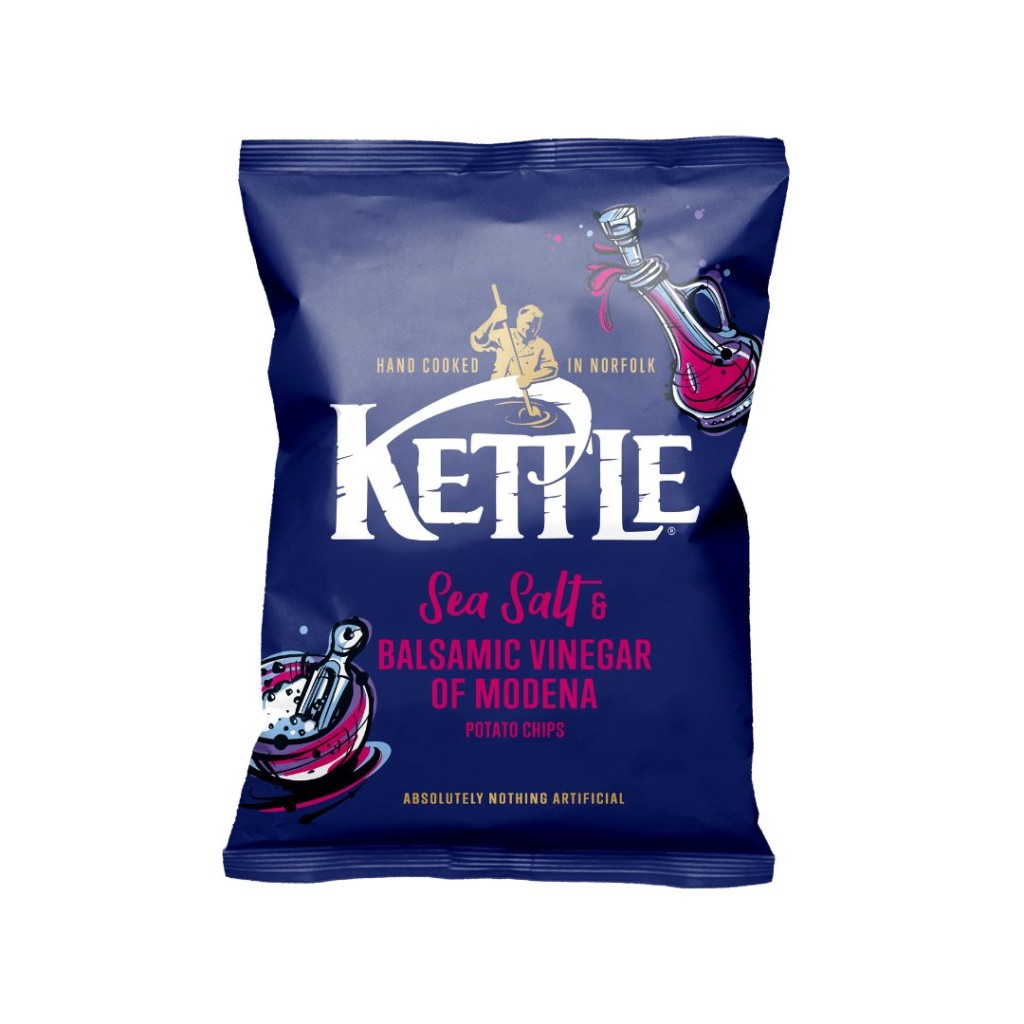 Crisps, Sea Salt & Balsamic Vinegar - Kettle Chips 