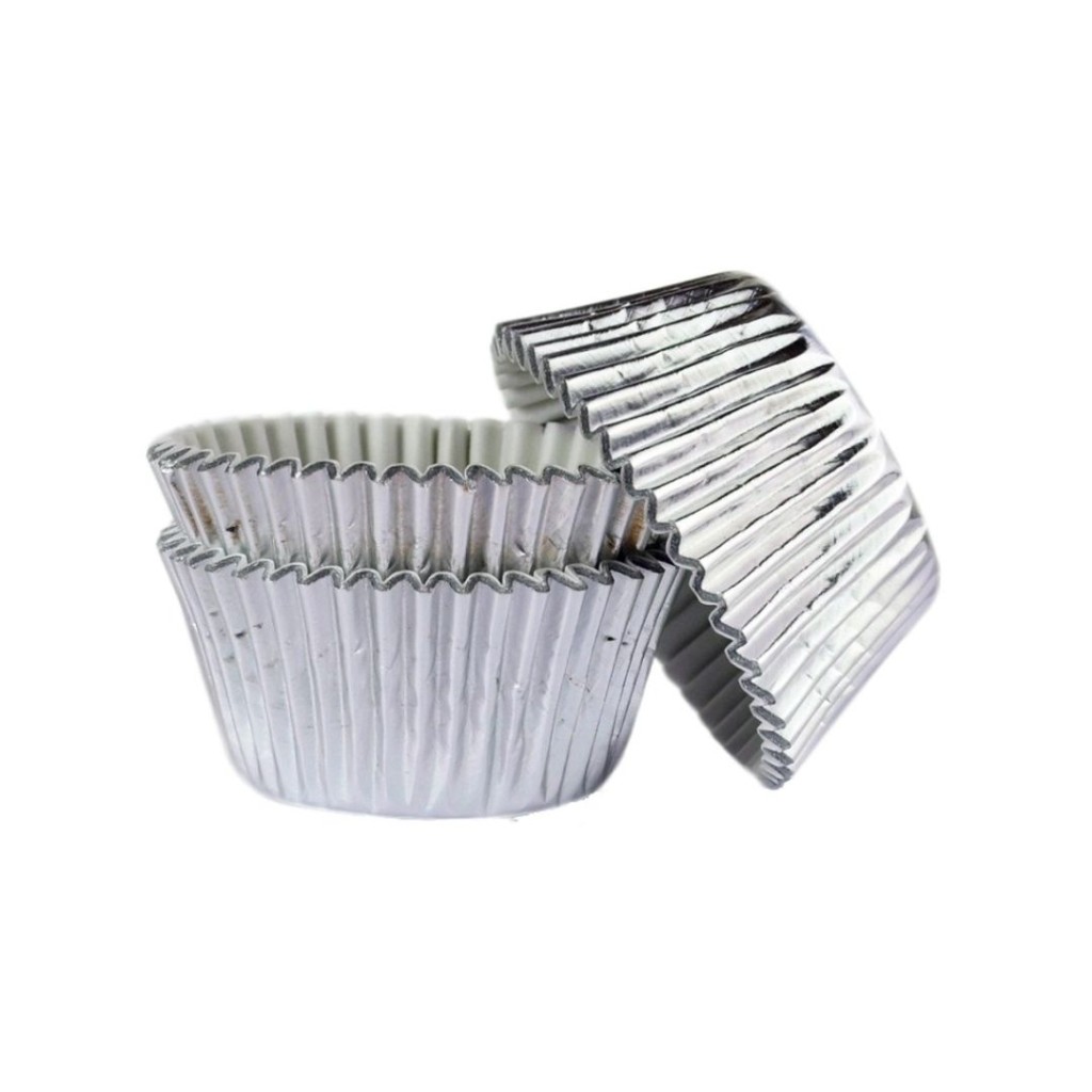 Muffin Case, Silver Foil