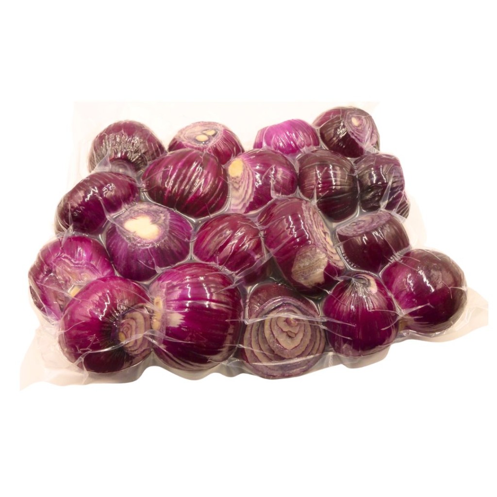 Whole Red Onions Peeled
