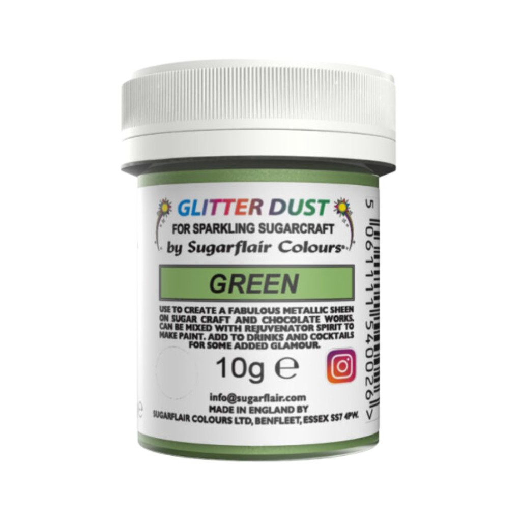 Glitter Edible Green - Sugarflair