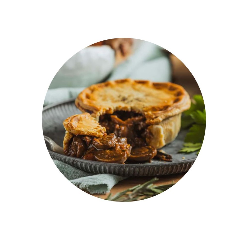 Pie Mushroom & Stout Vegan, Frozen - The Artful Baker