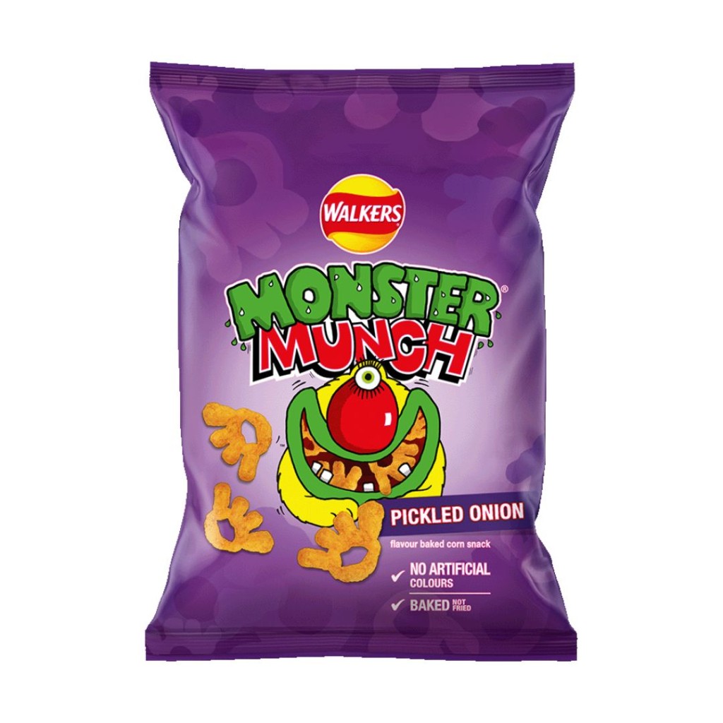 Pickled Onion Crisps, Monster Munch - Walkers