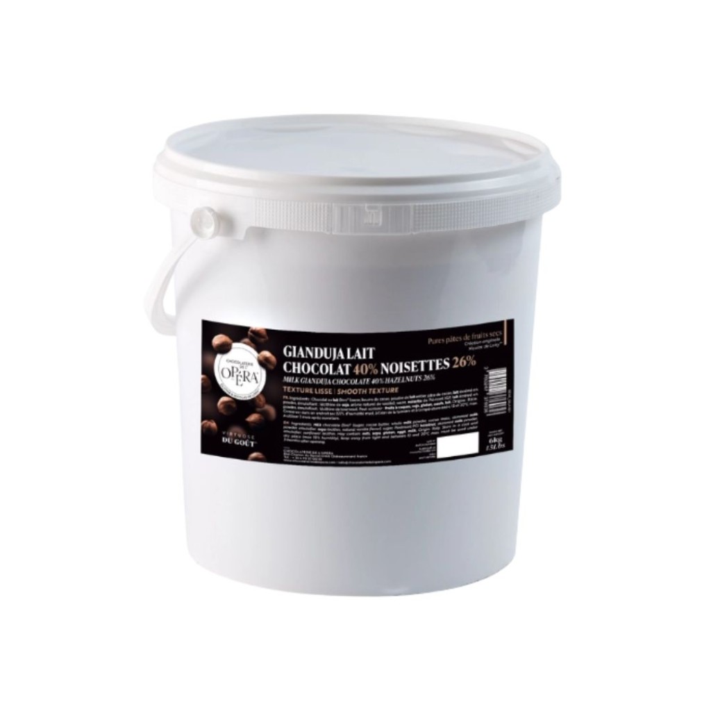 Milk Chocolate Paste with Hazlenuts 'Gianduja' - Chocolaterie de L'opera