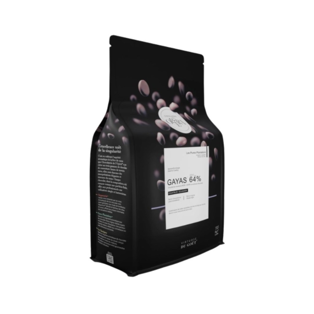 Dark Chocolate Couverture, Callets 'Gayas' 64% - Chocolaterie de L'opera