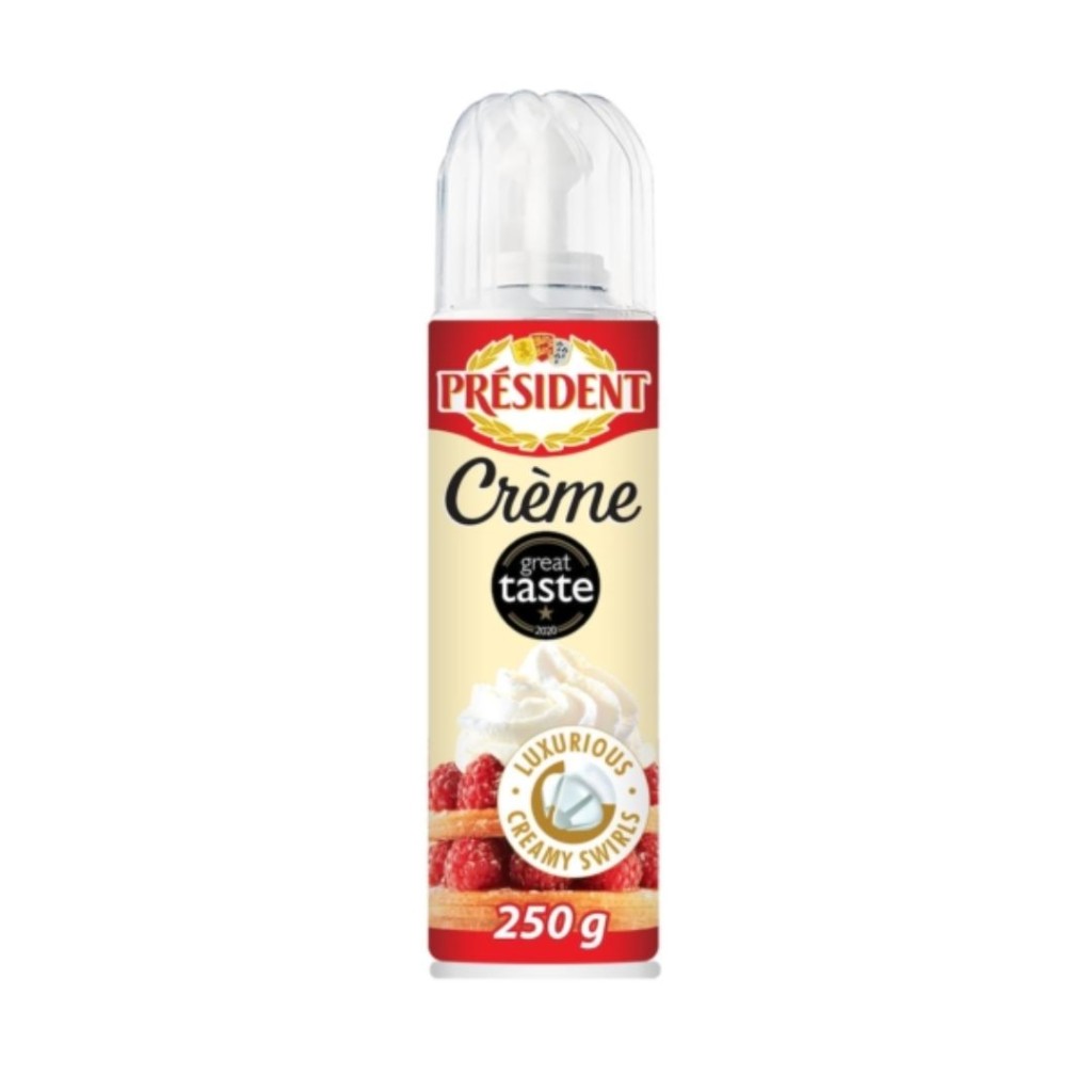 Cream UHT Spray - President