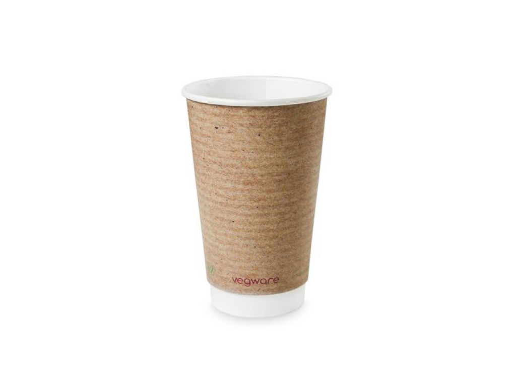 	Hot Drink Cup Double Wall 16oz - Vegware