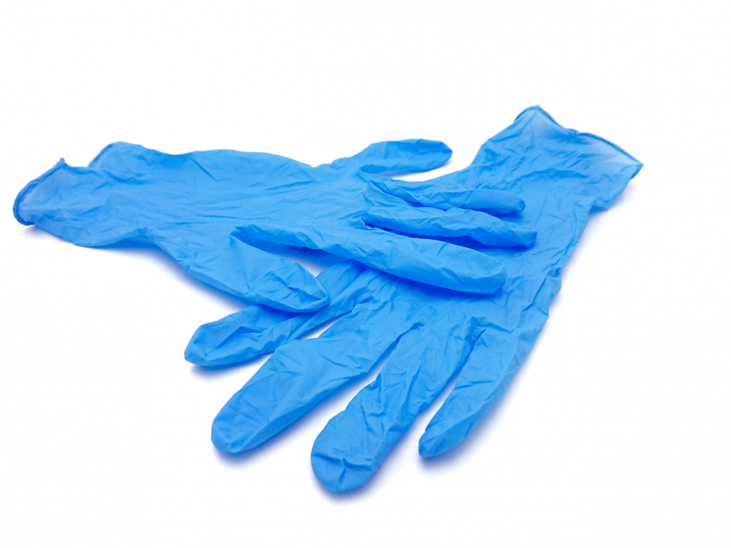 Gloves Blue Vinyl Large x 100 Albion Fine Foods Ltd.