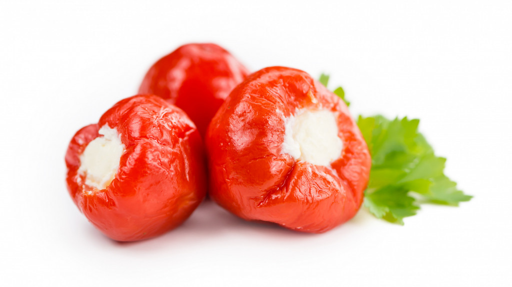 Sweet Peppers stuffed with Feta