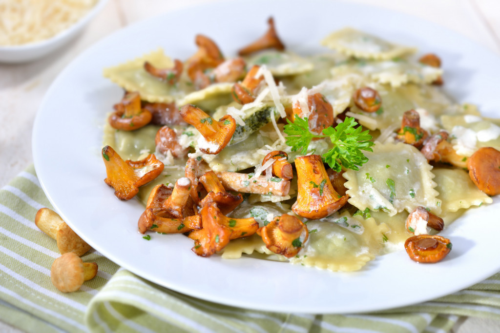Ravioli Girolle Mushroom