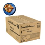 Potato Wedges, box packshot with overlay showing finished product plated up