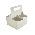 4 Cup Carry Tray with Handle - Vegware