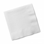 Napkins White 2ply 25cm