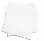 Napkins White 2ply 40cm