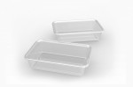 Plastic Food Tubs Rectangle & Lid 1ltr