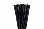 Straws Black Paper 6mm