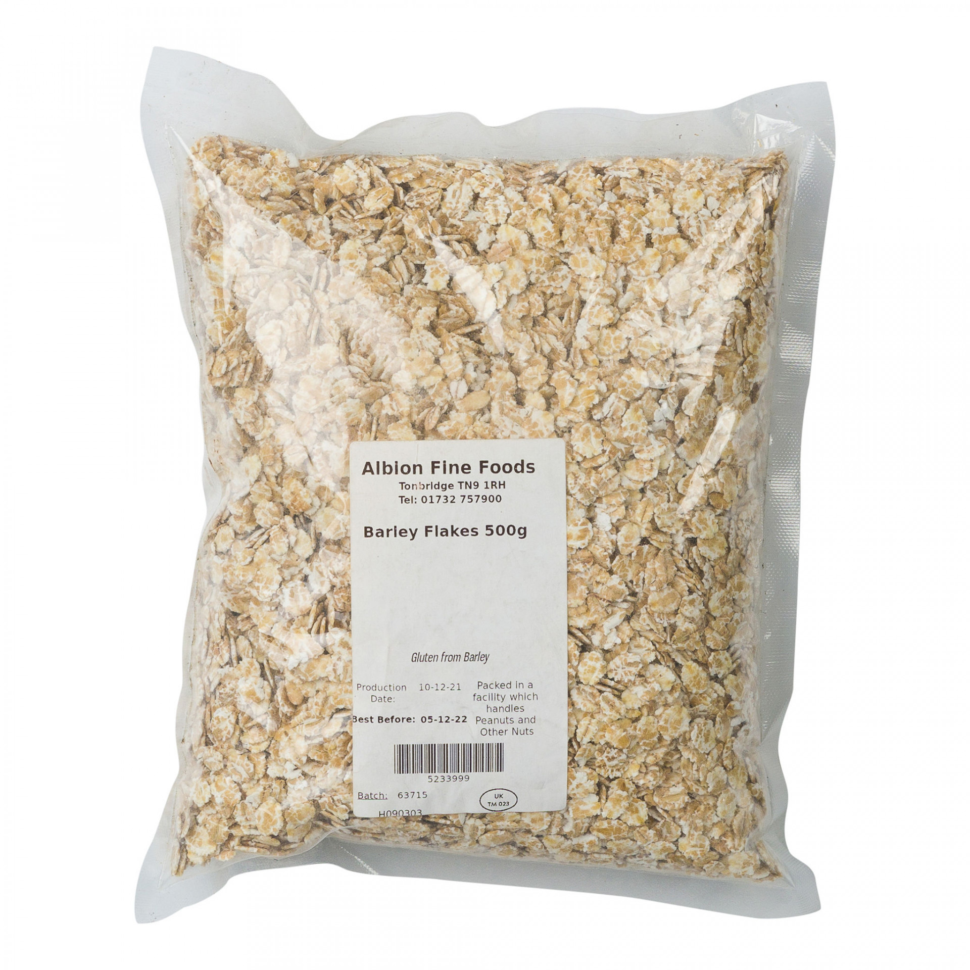Barley Flakes 500g Albion Fine Foods Ltd.