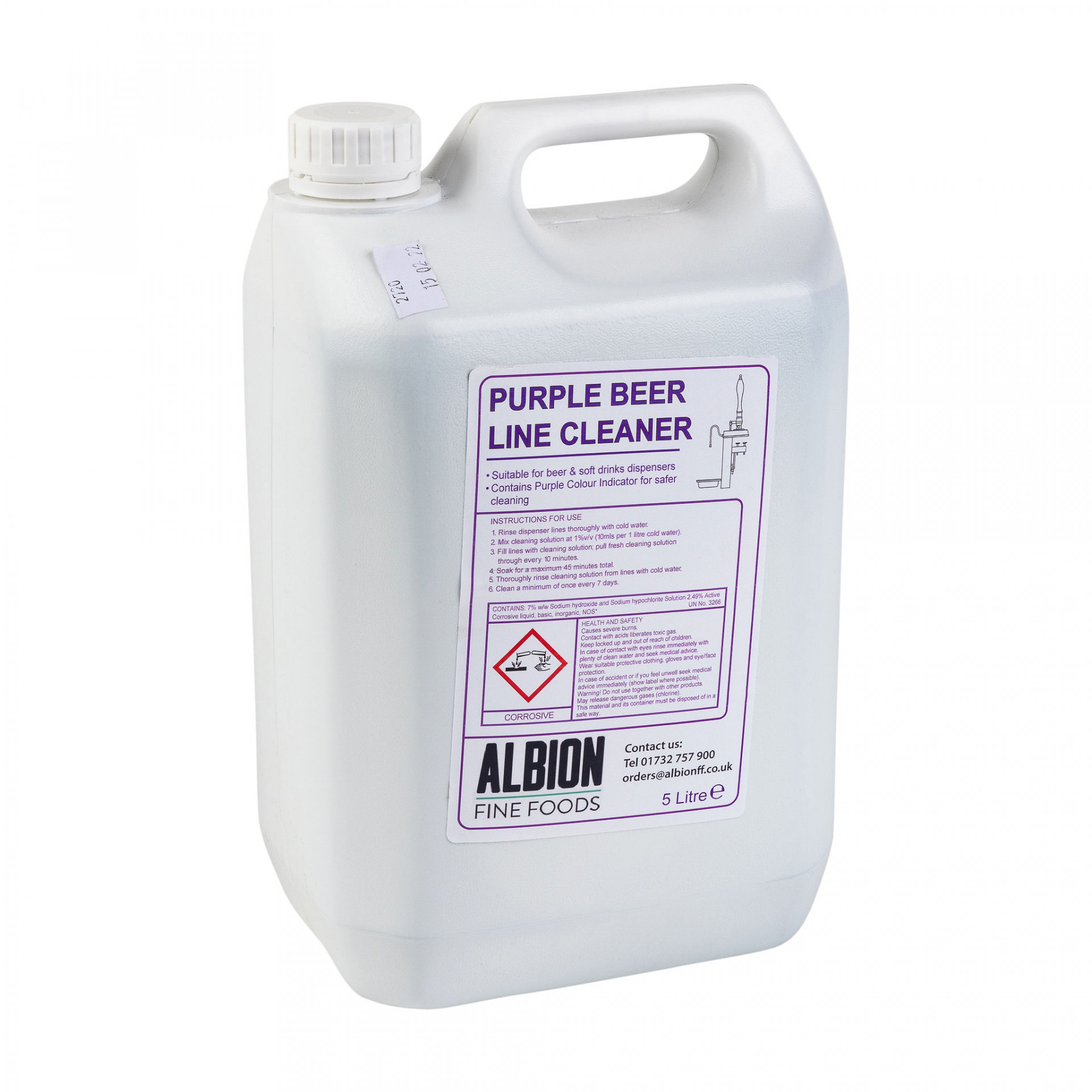 Beer Line Cleaner Purple 5ltr Albion Fine Foods Ltd.