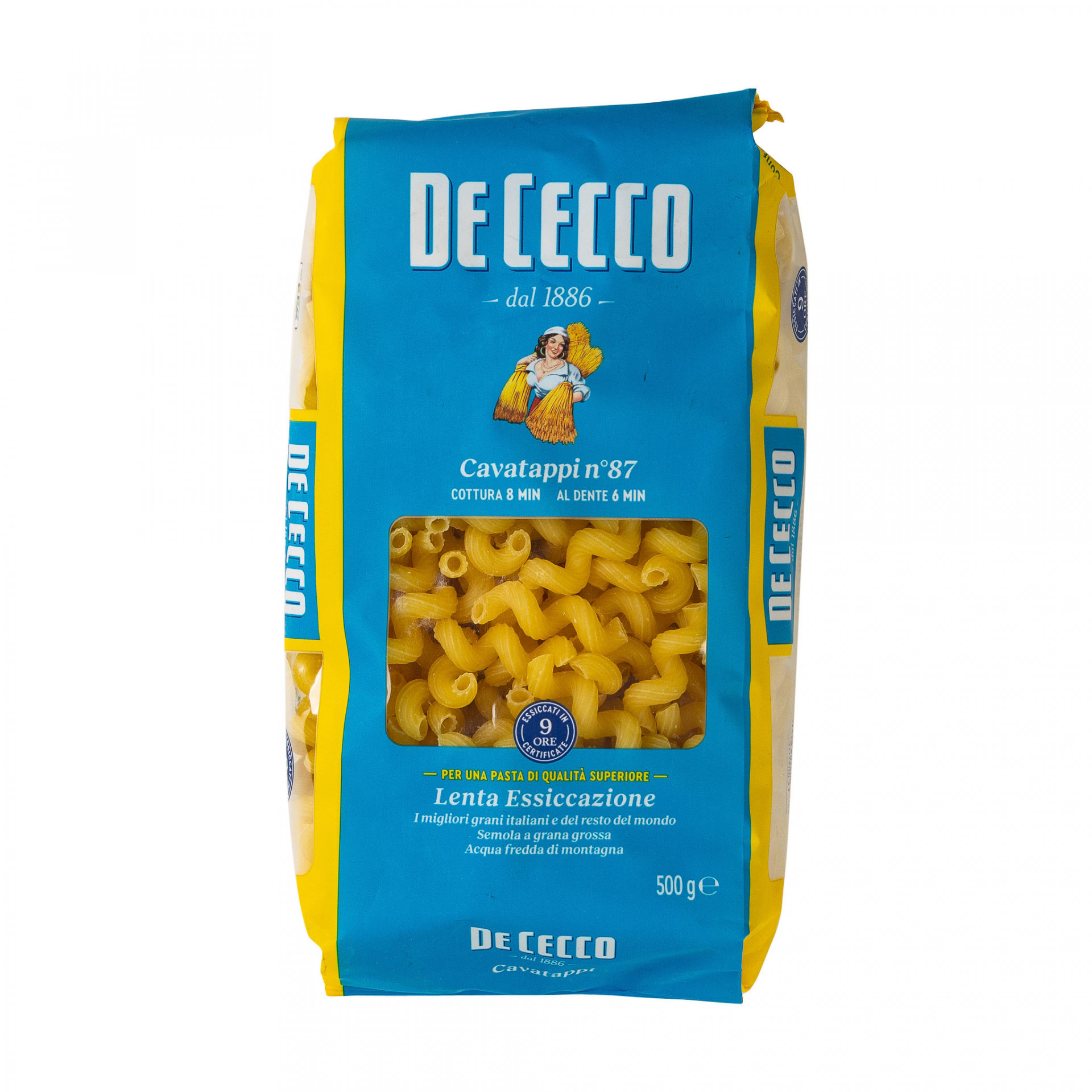Pasta, Cavatappi De Cecco 500g Albion Fine Foods Ltd.