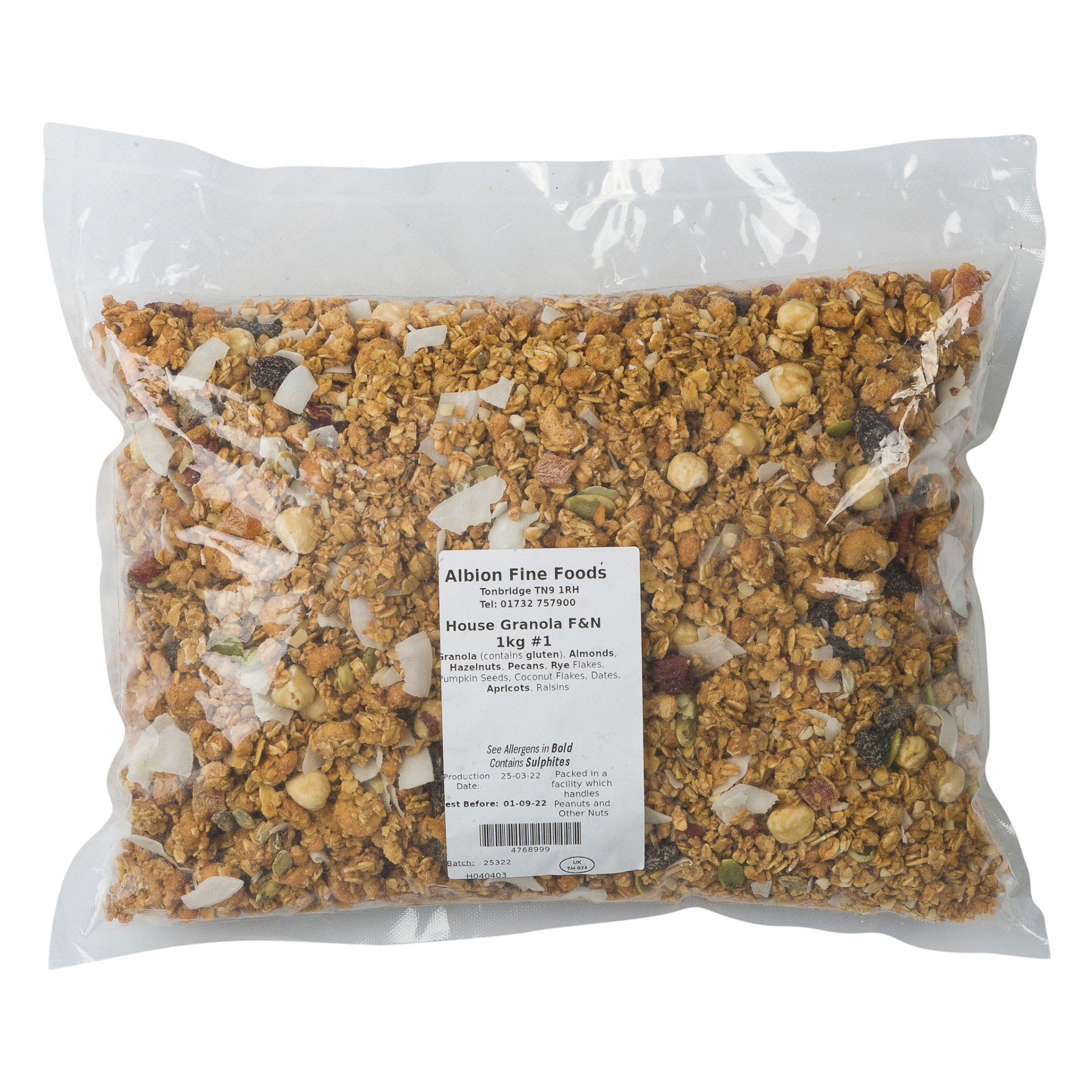 Granola House Blend Fruit & Nuts 1kg Albion Fine Foods Ltd.
