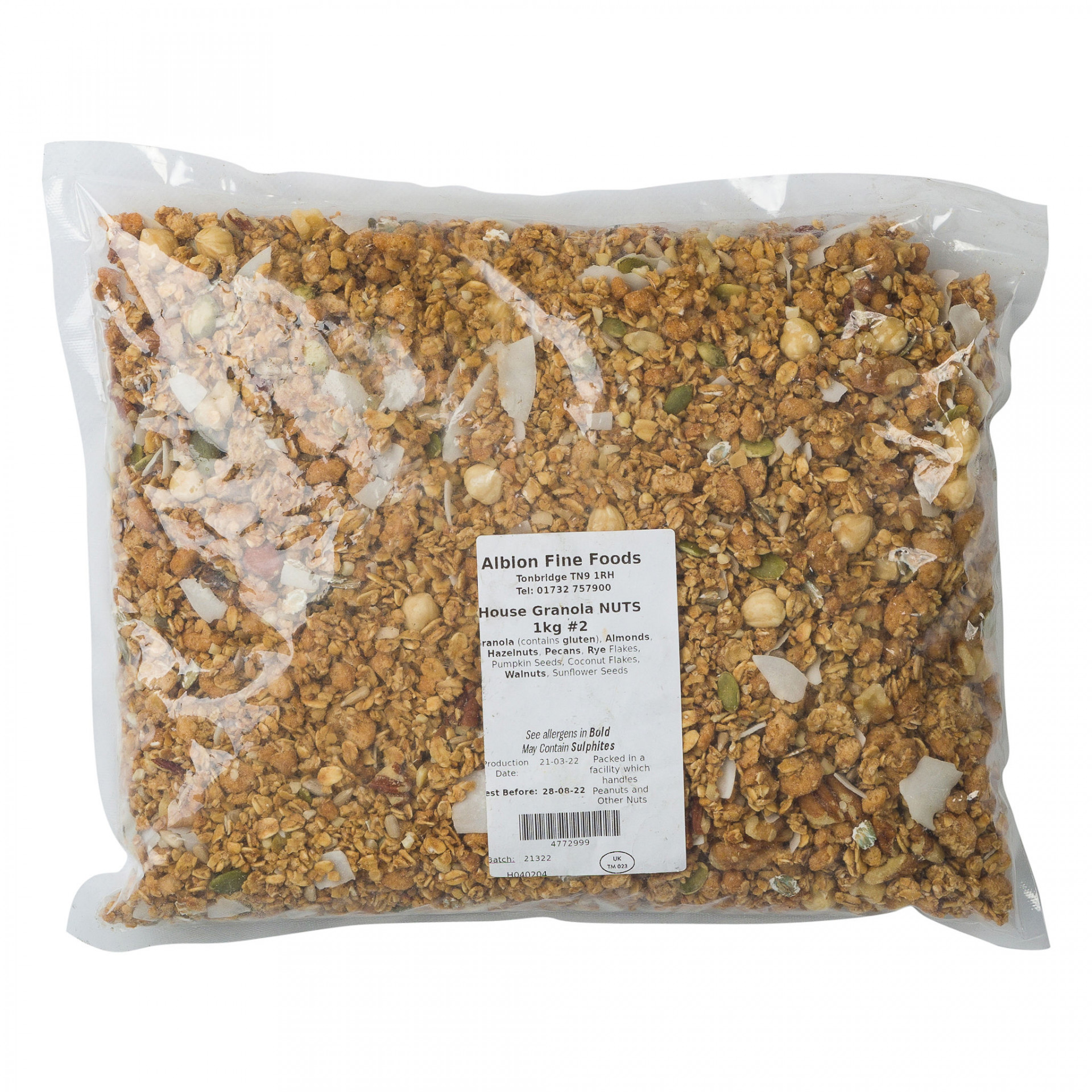 Granola House Blend Nuts Only 1kg Albion Fine Foods Ltd.