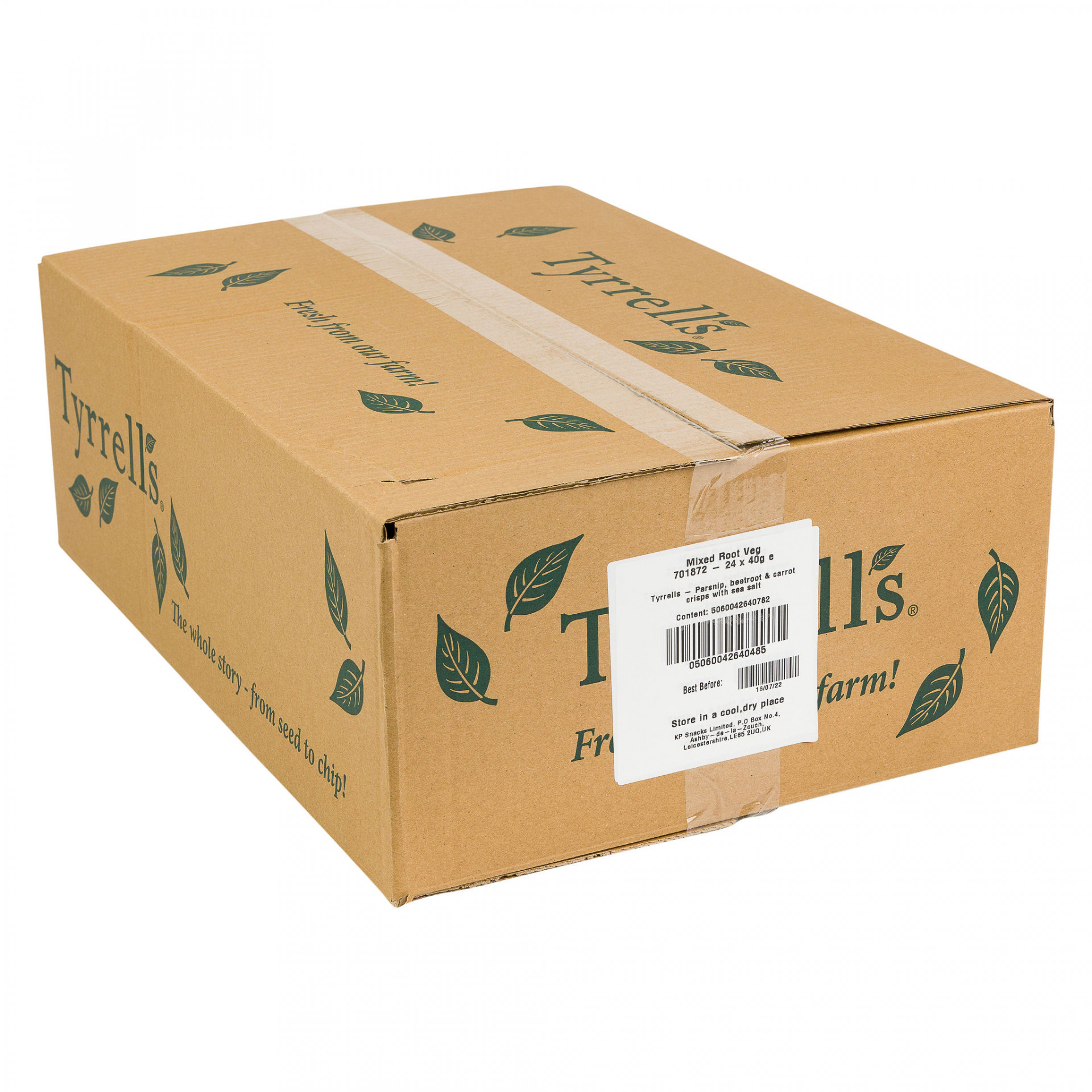 Tyrrells Vegetable Crisps 24 x 40g Albion Fine Foods Ltd.