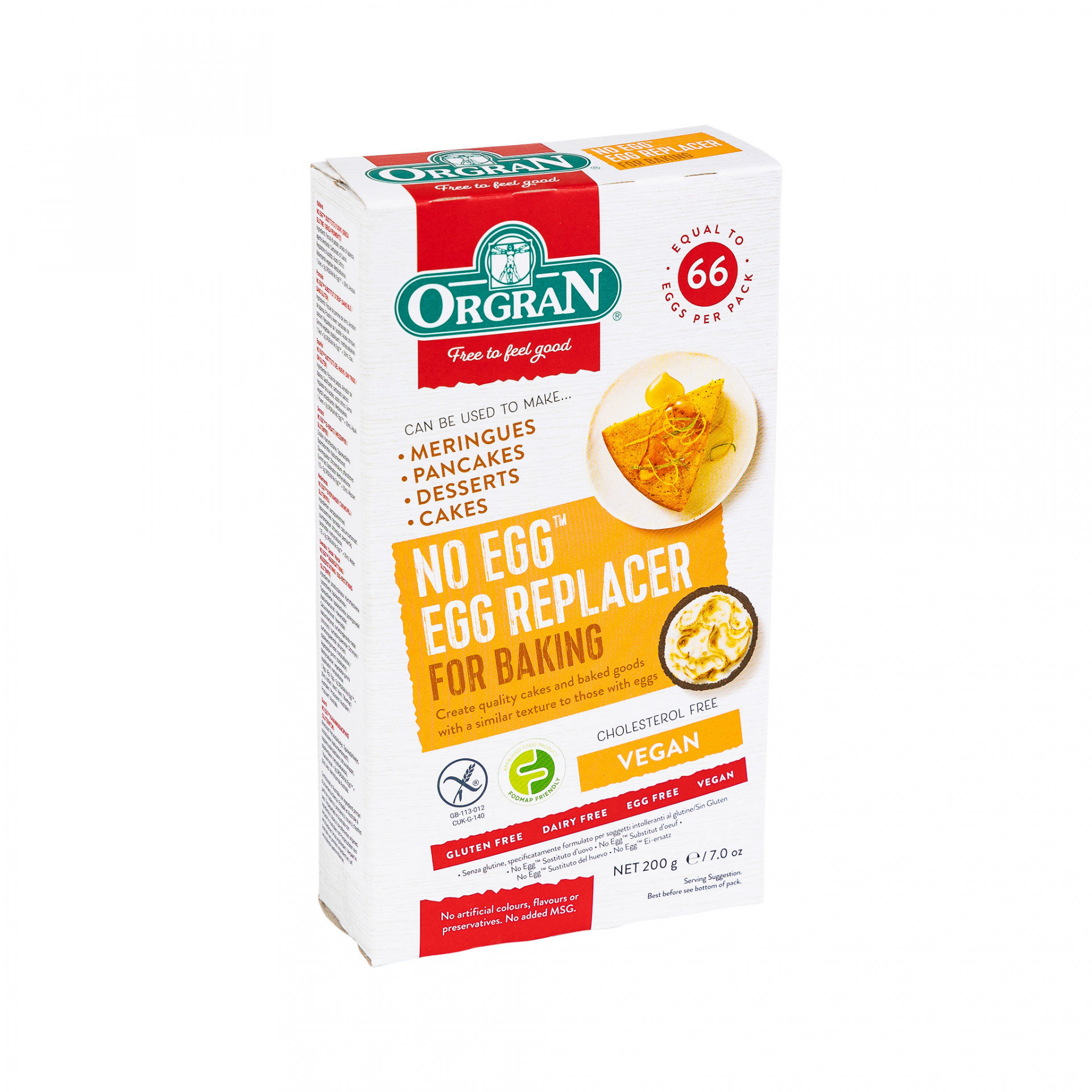 No Egg Egg Replacer Orgran Vegan 200g Albion Fine Foods Ltd.