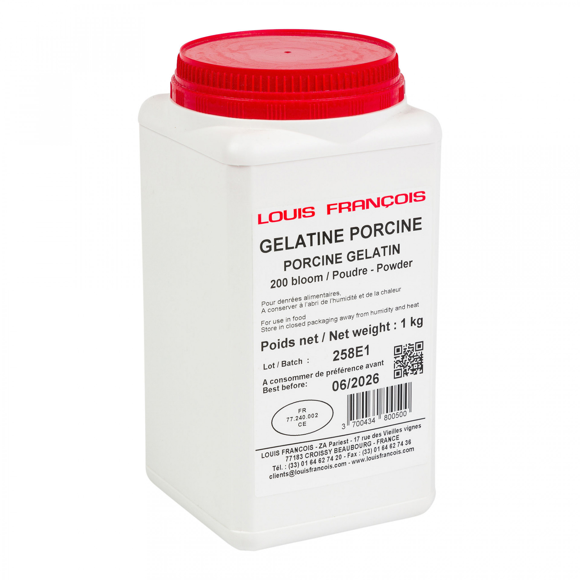 Gelatine Powder 200 Bloom 1kg Albion Fine Foods Ltd.