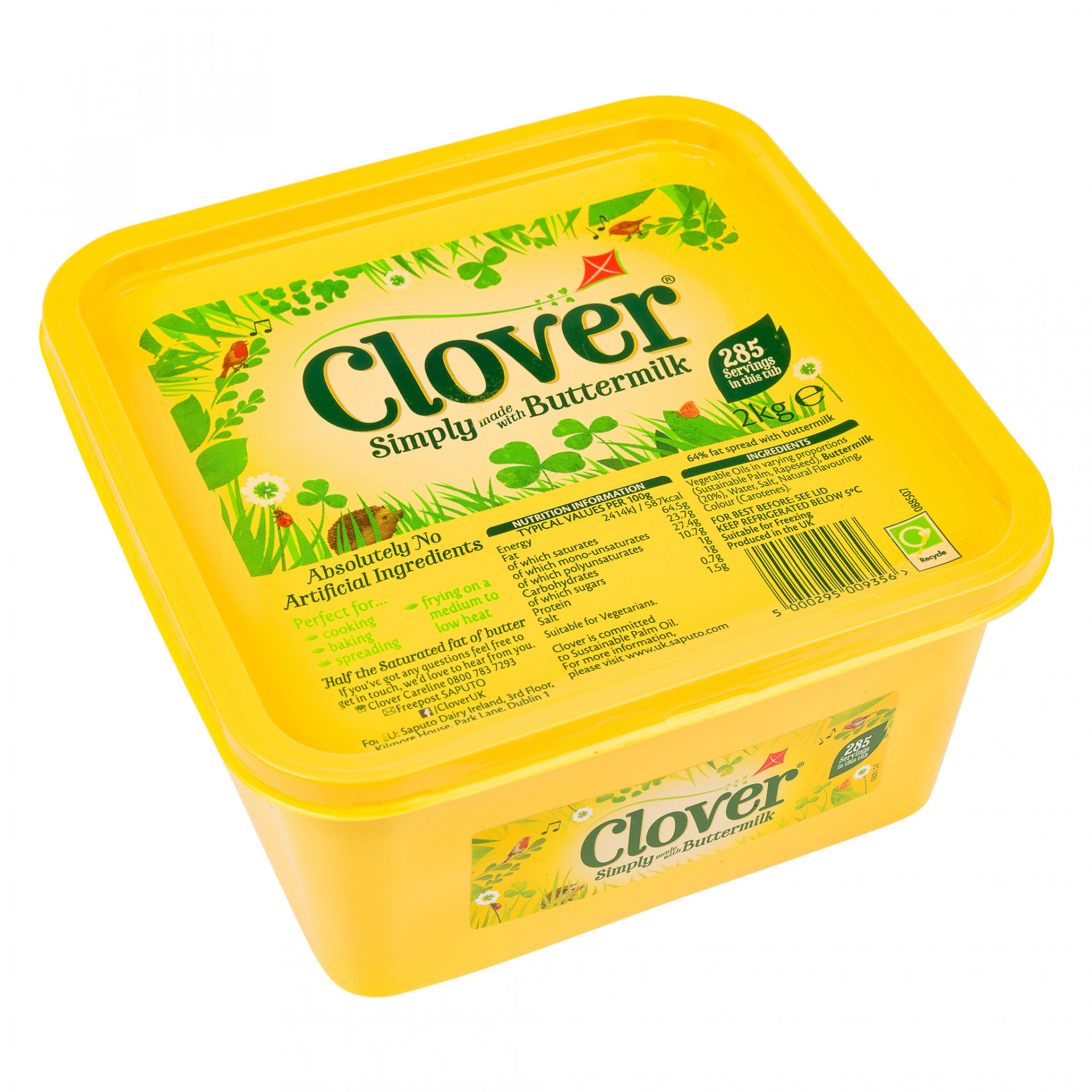 Margarine Clover Spread 2kg Albion Fine Foods Ltd.