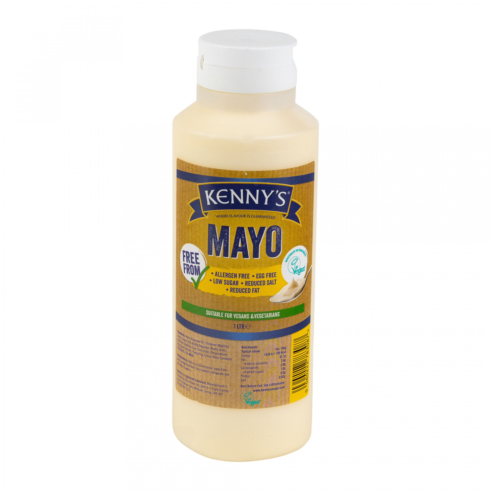 Vegan Mayonnaise Kenny's 1ltr Albion Fine Foods
