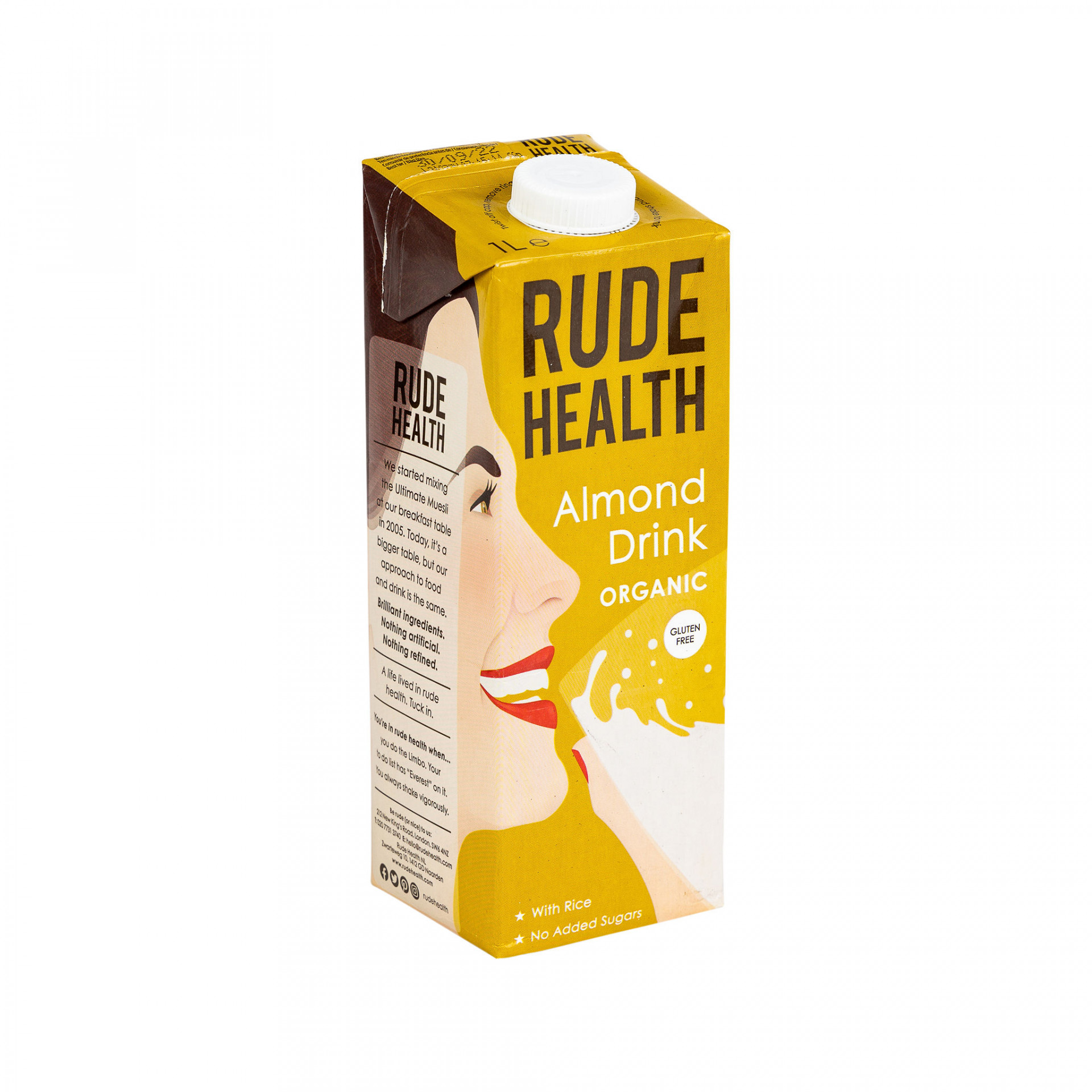 Almond Milk Rude Health 1ltr Albion Fine Foods Ltd.