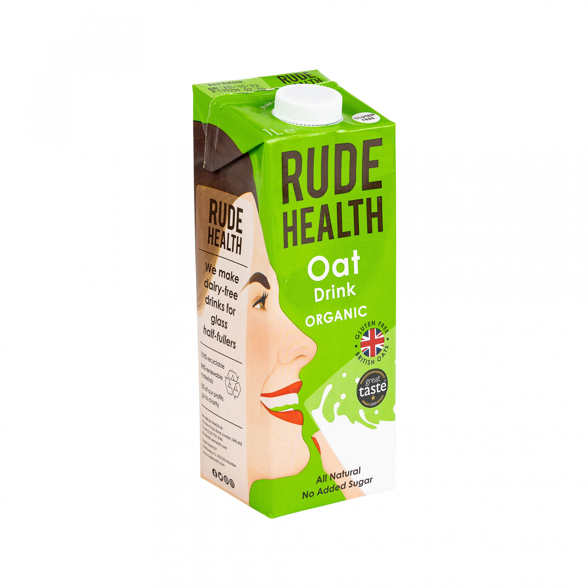 Oat Milk Rude Health 1ltr Albion Fine Foods Ltd.
