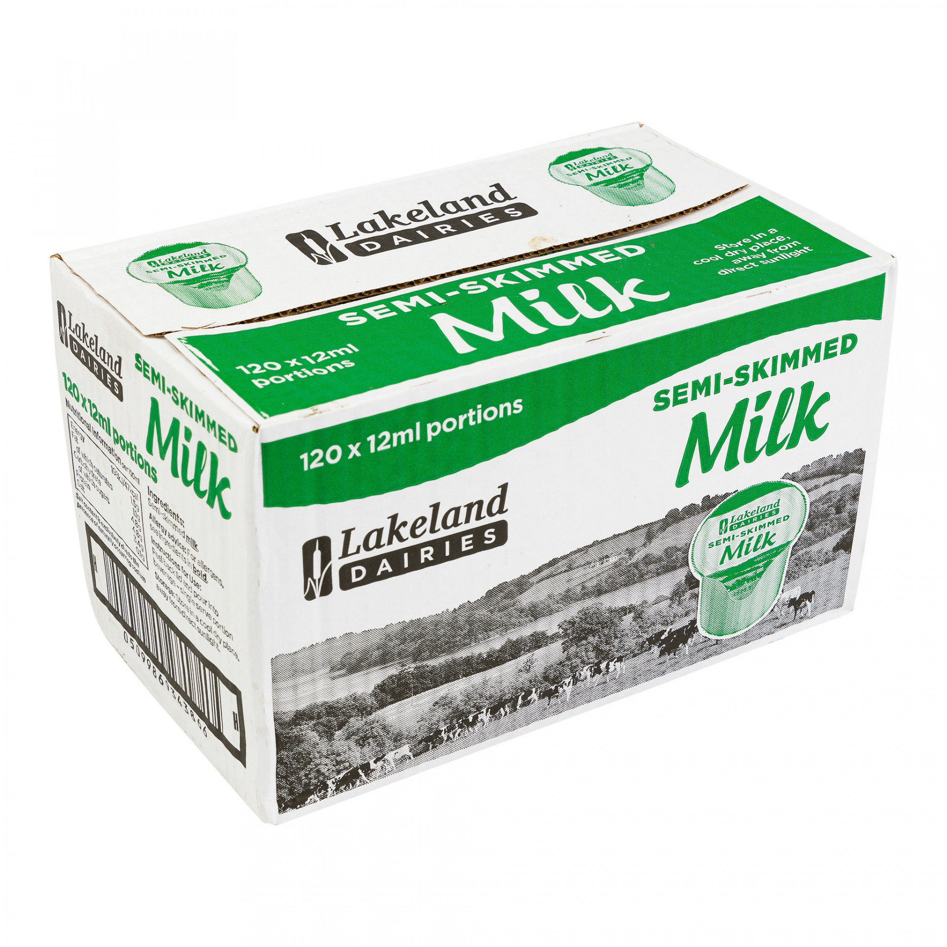 SemiSkimmed UHT Milk Portions 120 x 12ml Albion Fine Foods Ltd.