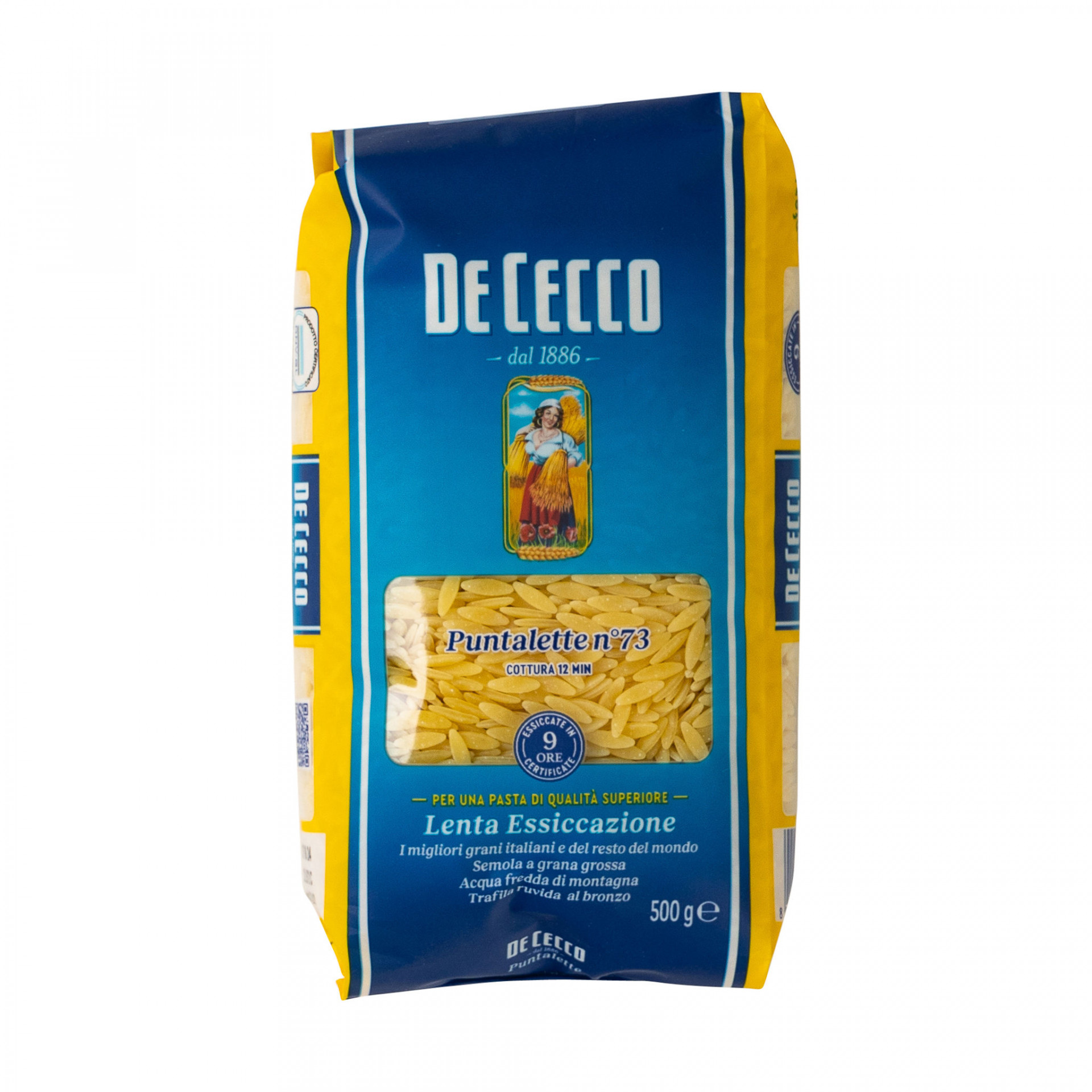 Pasta, Orzo Puntalette De Cecco 500g Albion Fine Foods Ltd.