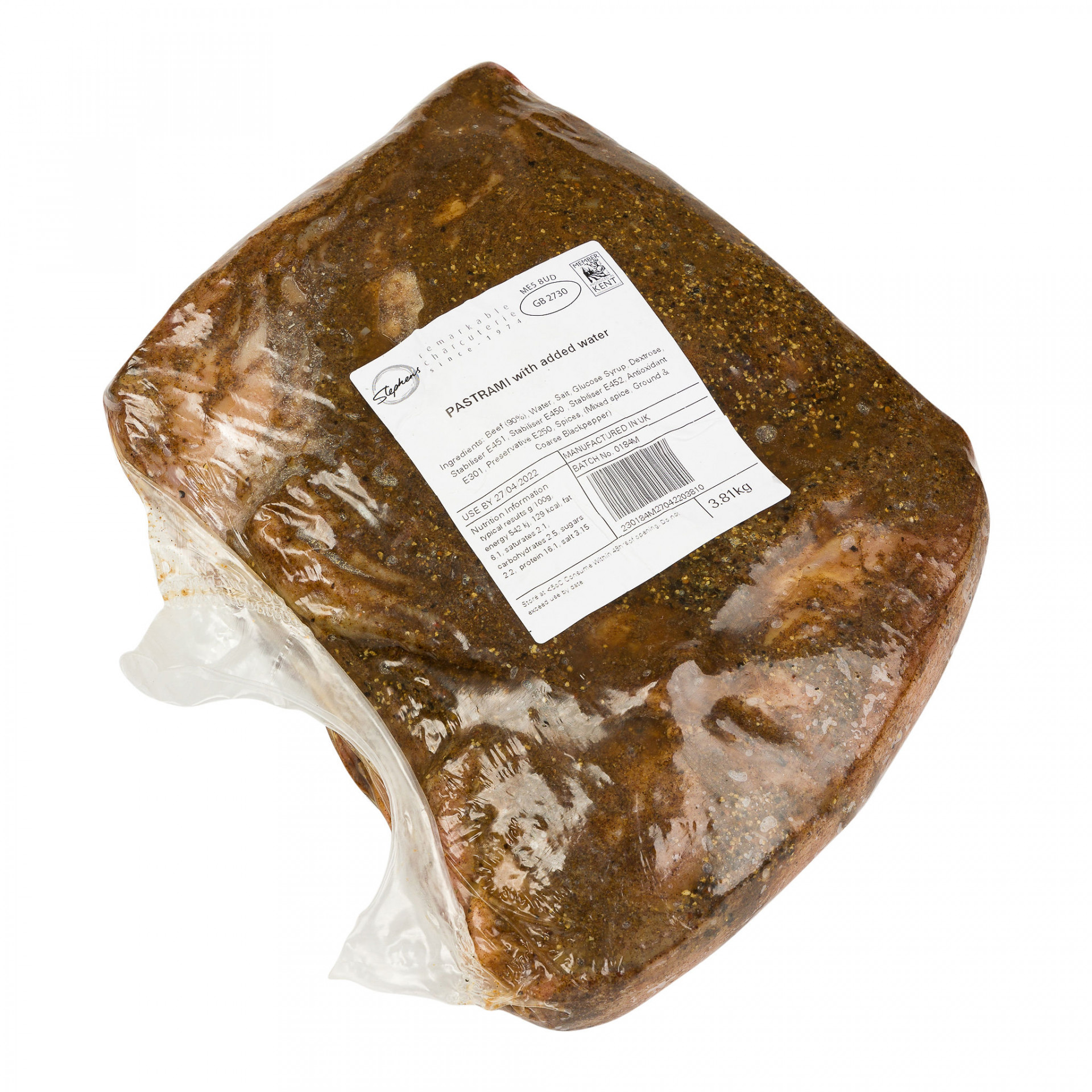 Pastrami 2.1kg* Albion Fine Foods Ltd.