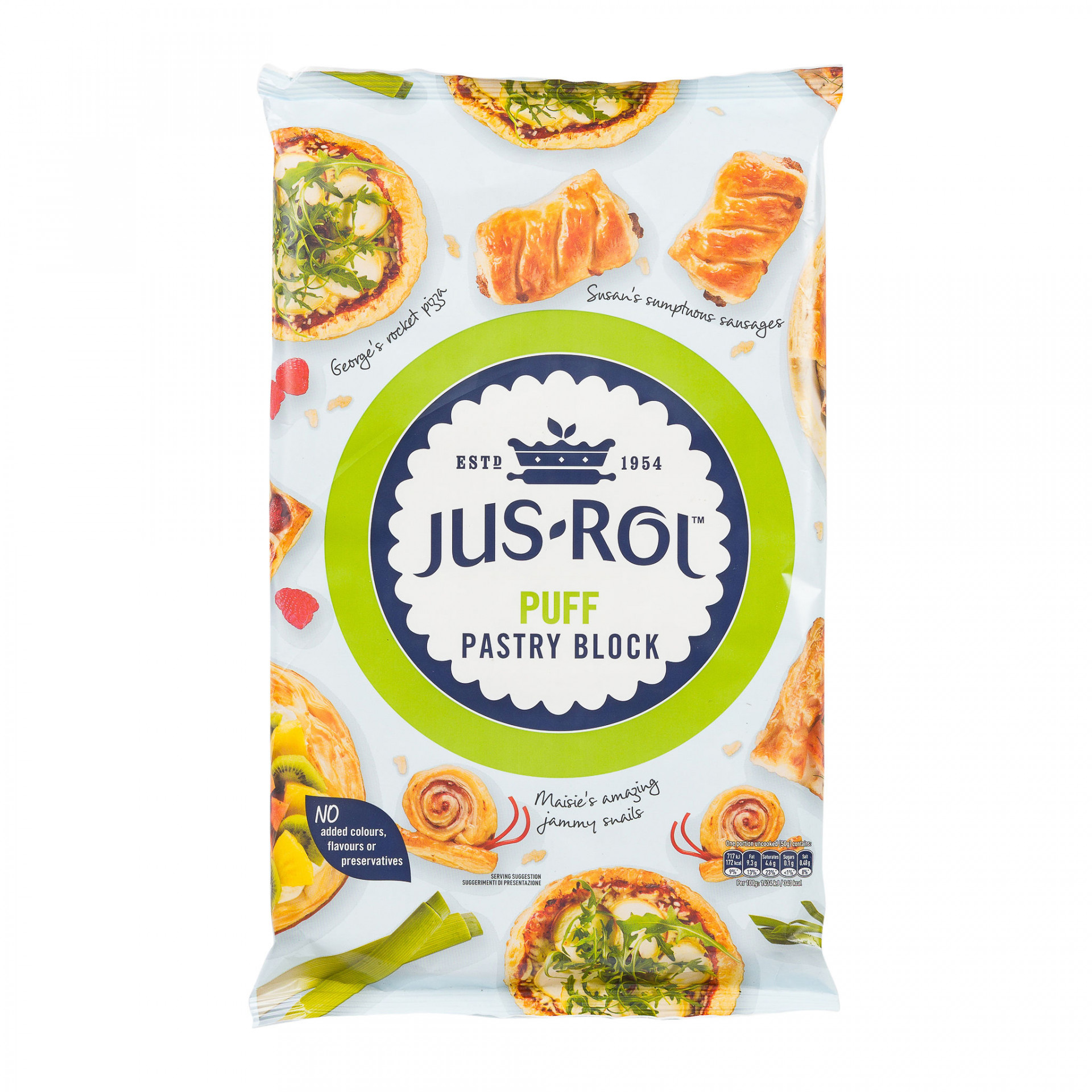 Jus Rol Puff Pastry Vegan 1.5kg Albion Fine Foods Ltd.