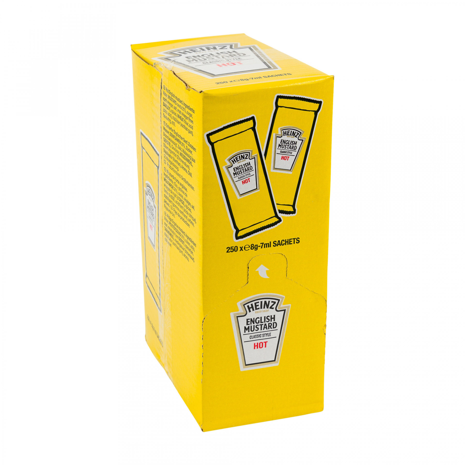 English Mustard Sachets Heinz 250 x 7ml Albion Fine Foods