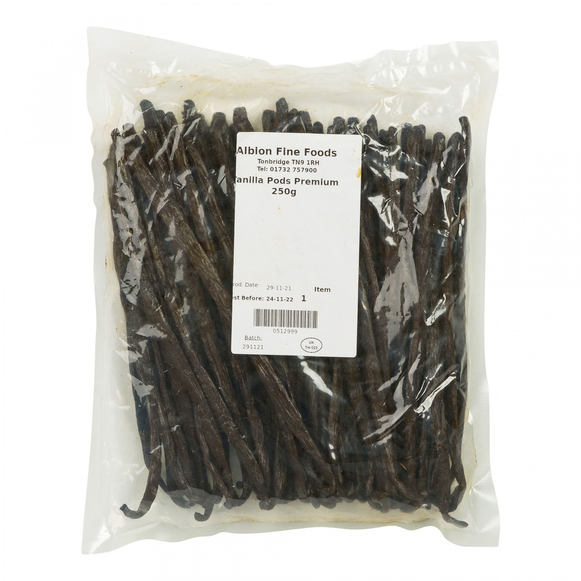 Vanilla Pods Premium 250g Albion Fine Foods Ltd.